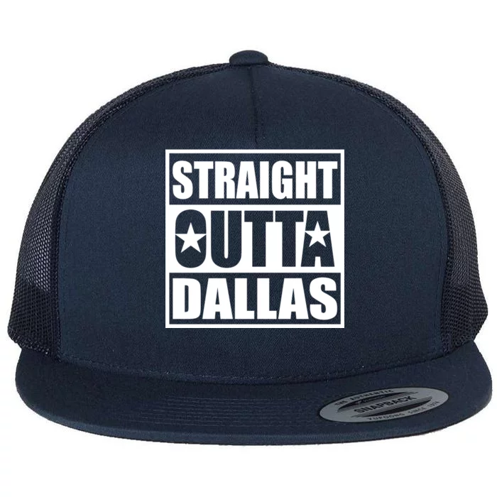 Straight Outta Dallas Texas City Flat Bill Trucker Hat