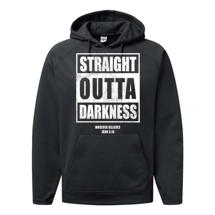 Straight Outta Darkness Performance Fleece Hoodie