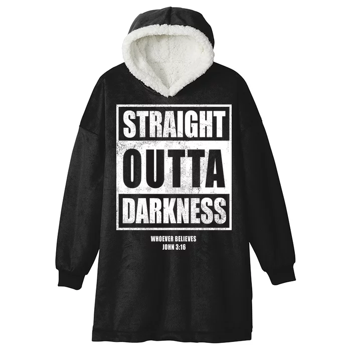 Straight Outta Darkness Hooded Wearable Blanket