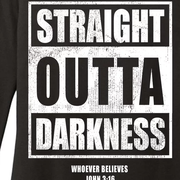 Straight Outta Darkness Womens CVC Long Sleeve Shirt