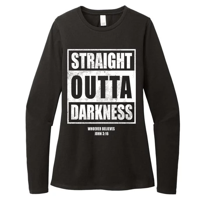 Straight Outta Darkness Womens CVC Long Sleeve Shirt