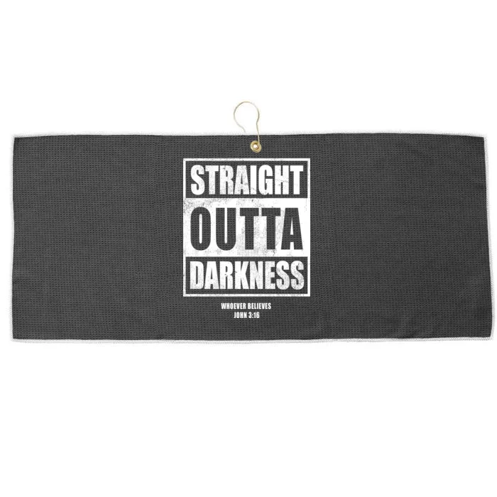 Straight Outta Darkness Large Microfiber Waffle Golf Towel