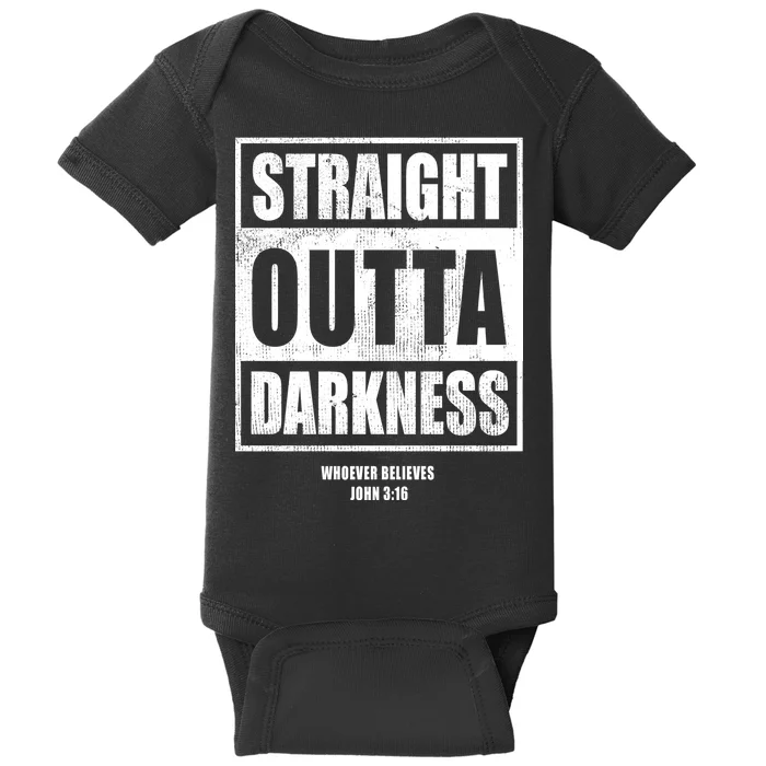 Straight Outta Darkness Baby Bodysuit