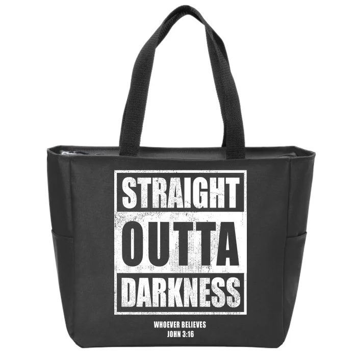 Straight Outta Darkness Zip Tote Bag