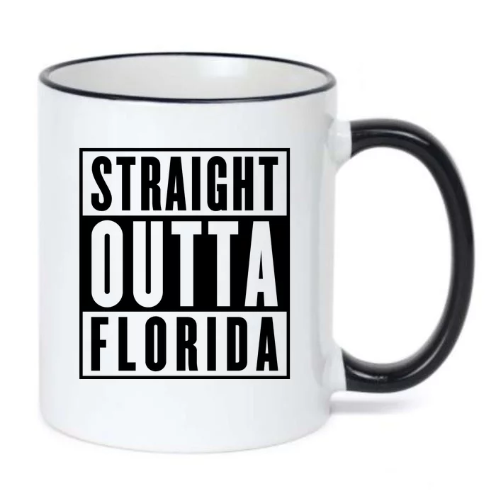 Straight Outta Florida Black Color Changing Mug