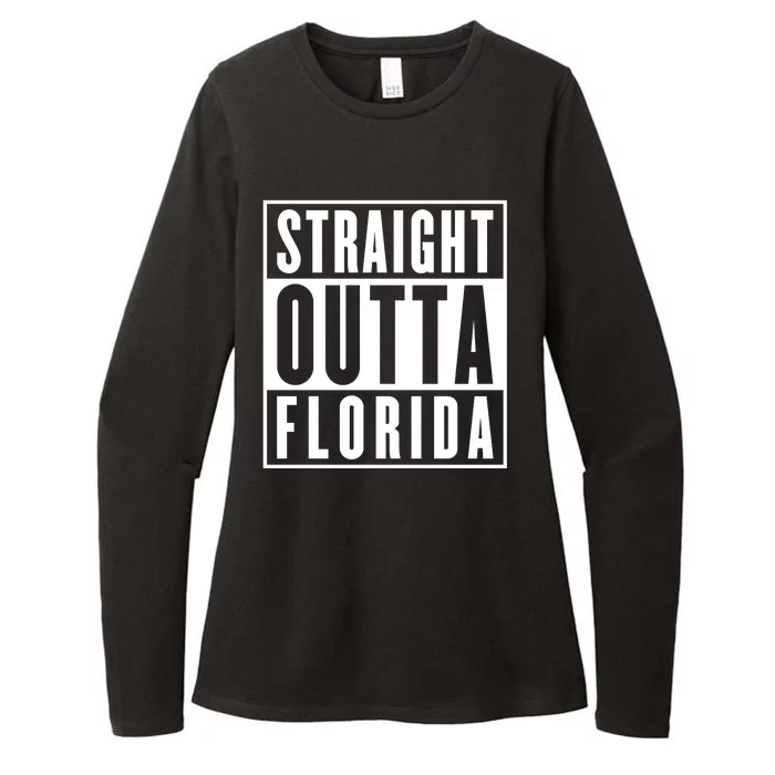 Straight Outta Florida Womens CVC Long Sleeve Shirt