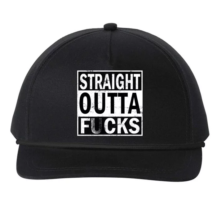 Straight Outta Fucks Snapback Five-Panel Rope Hat