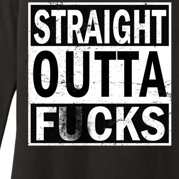 Straight Outta Fucks Womens CVC Long Sleeve Shirt