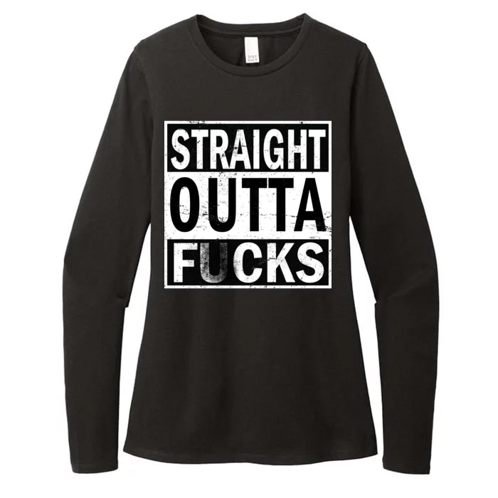 Straight Outta Fucks Womens CVC Long Sleeve Shirt