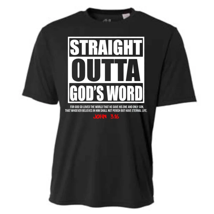 Straight Outta God's Word John 3:16 Cooling Performance Crew T-Shirt