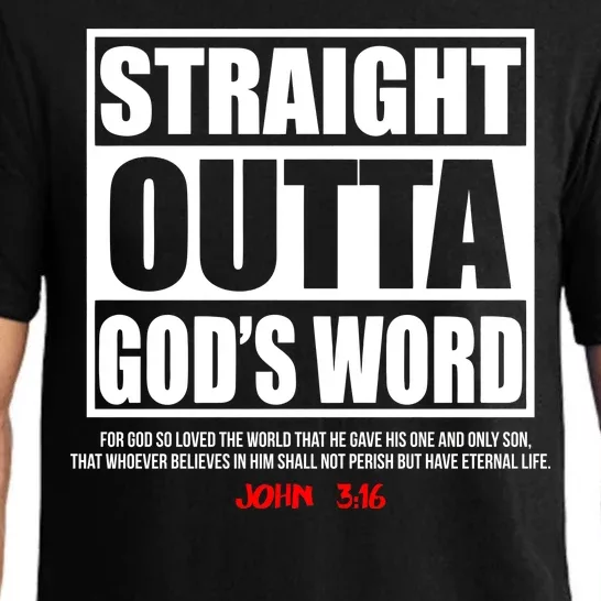 Straight Outta God's Word John 3:16 Pajama Set