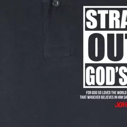 Straight Outta God's Word John 3:16 Softstyle Adult Sport Polo