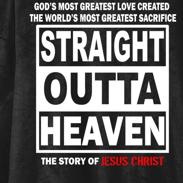 Straight Outta Heaven Hooded Wearable Blanket