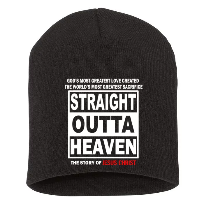 Straight Outta Heaven Short Acrylic Beanie