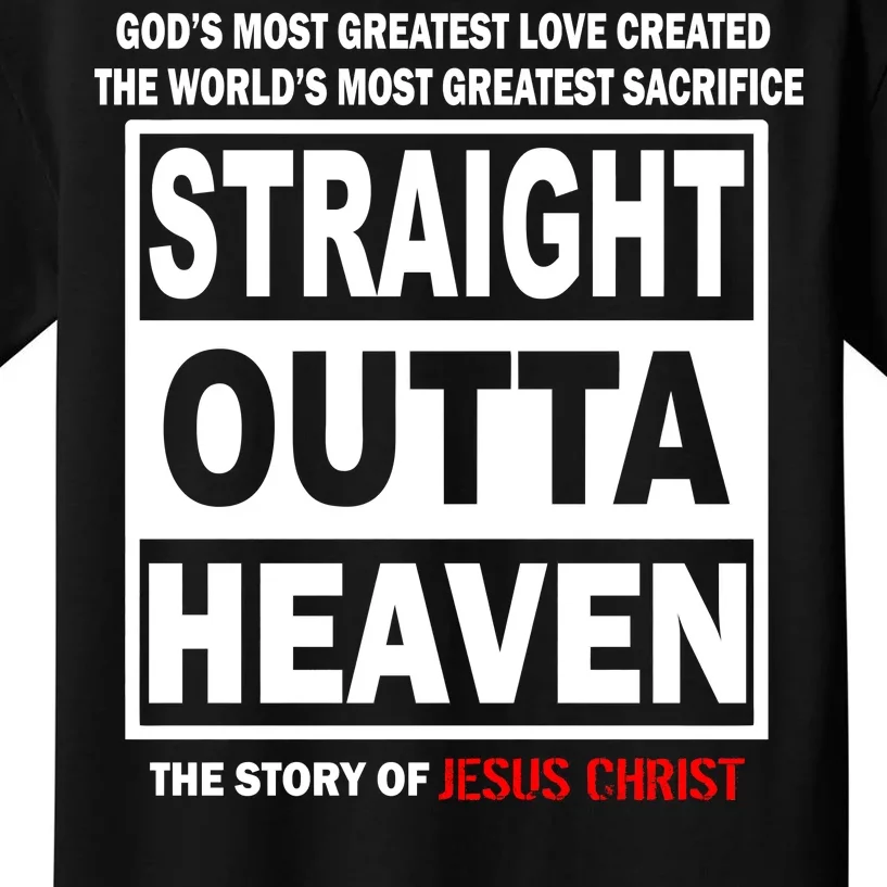 Straight Outta Heaven Kids T-Shirt