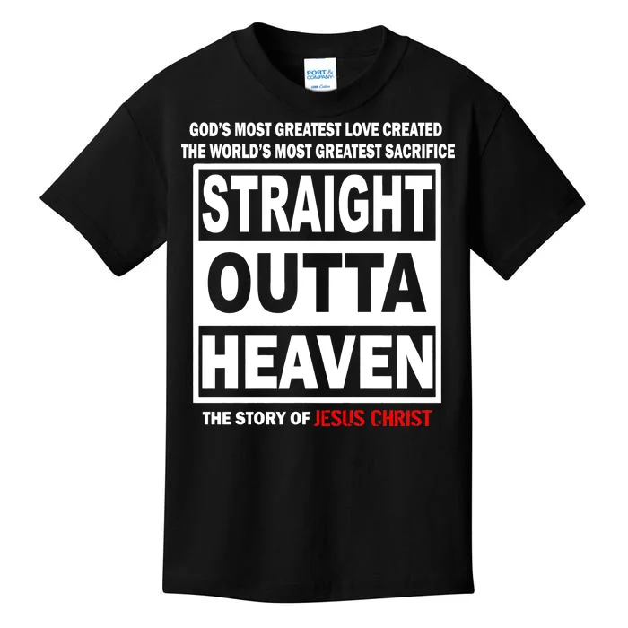 Straight Outta Heaven Kids T-Shirt