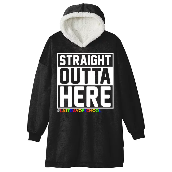 Straight Outta Here Graduation Hooded Wearable Blanket