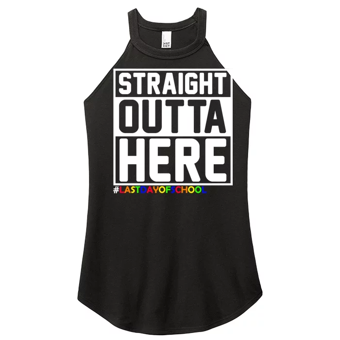 Straight Outta Here Graduation Women’s Perfect Tri Rocker Tank