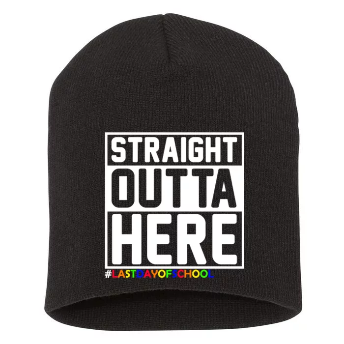 Straight Outta Here Graduation Short Acrylic Beanie