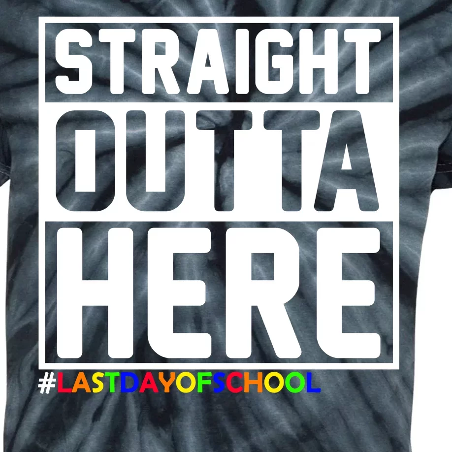 Straight Outta Here Graduation Kids Tie-Dye T-Shirt