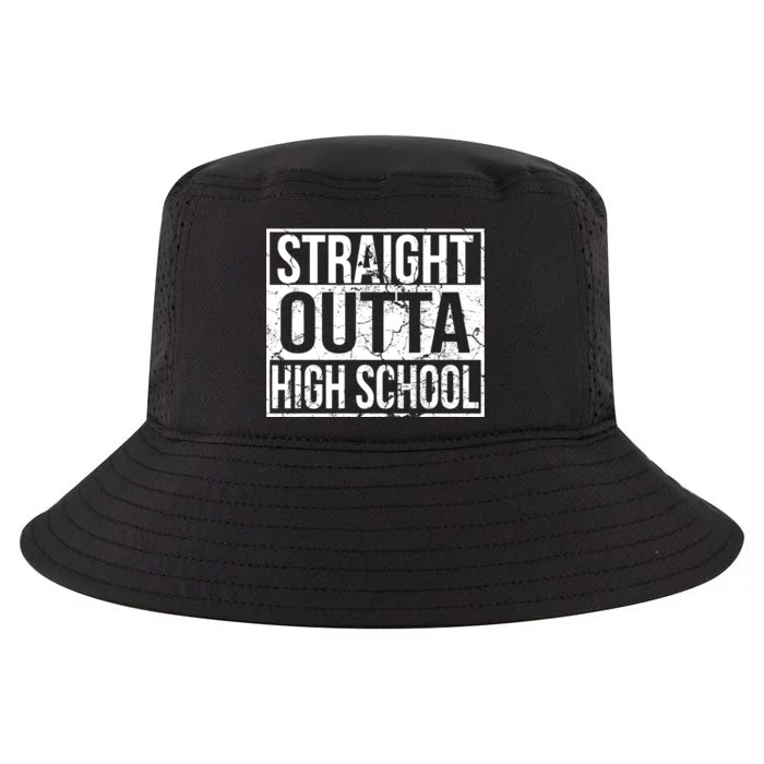 Straight Outta High School Funny Senior Graduate Graudation Cool Comfort Performance Bucket Hat