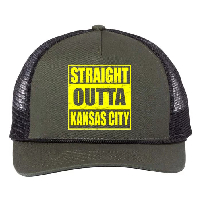 Straight Outta Kansas City Retro Rope Trucker Hat Cap