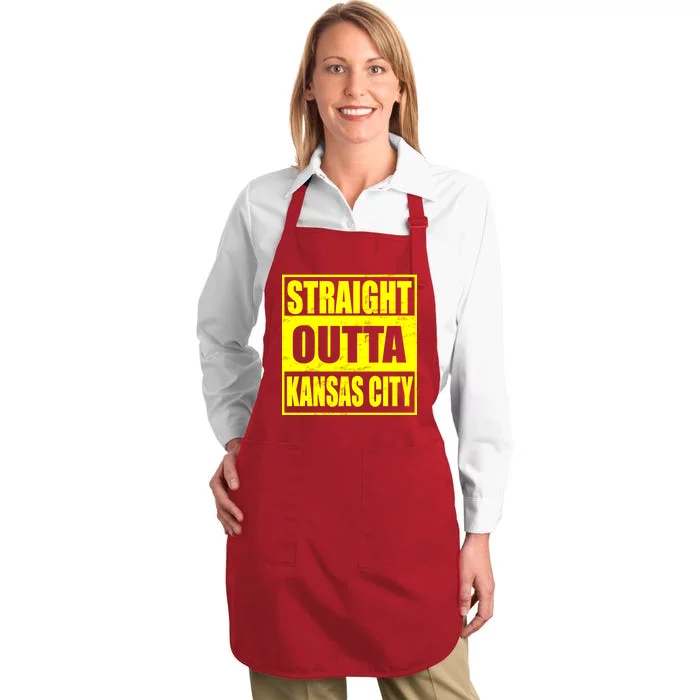 Straight Outta Kansas City Full-Length Apron With Pocket