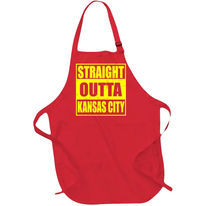 Straight Outta Kansas City Full-Length Apron With Pocket