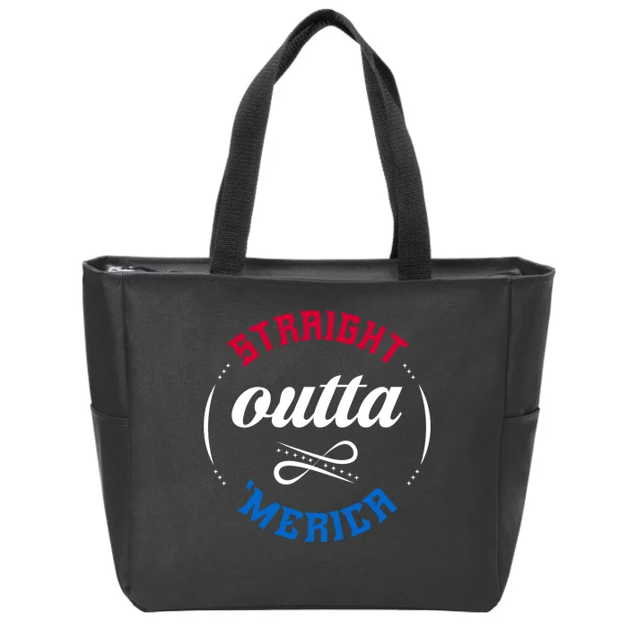 Straight Outta Merica Zip Tote Bag