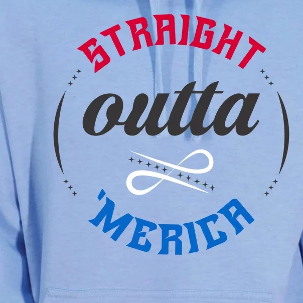 Straight Outta Merica Unisex Surf Hoodie