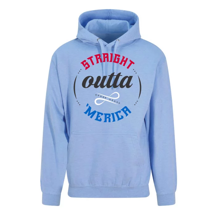 Straight Outta Merica Unisex Surf Hoodie