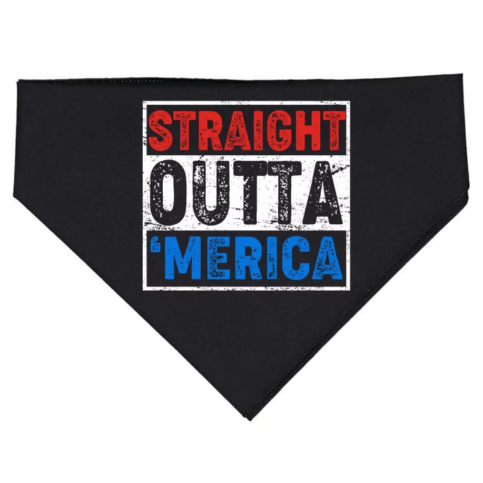 Straight Outta Merica Fourth of July USA-Made Doggie Bandana