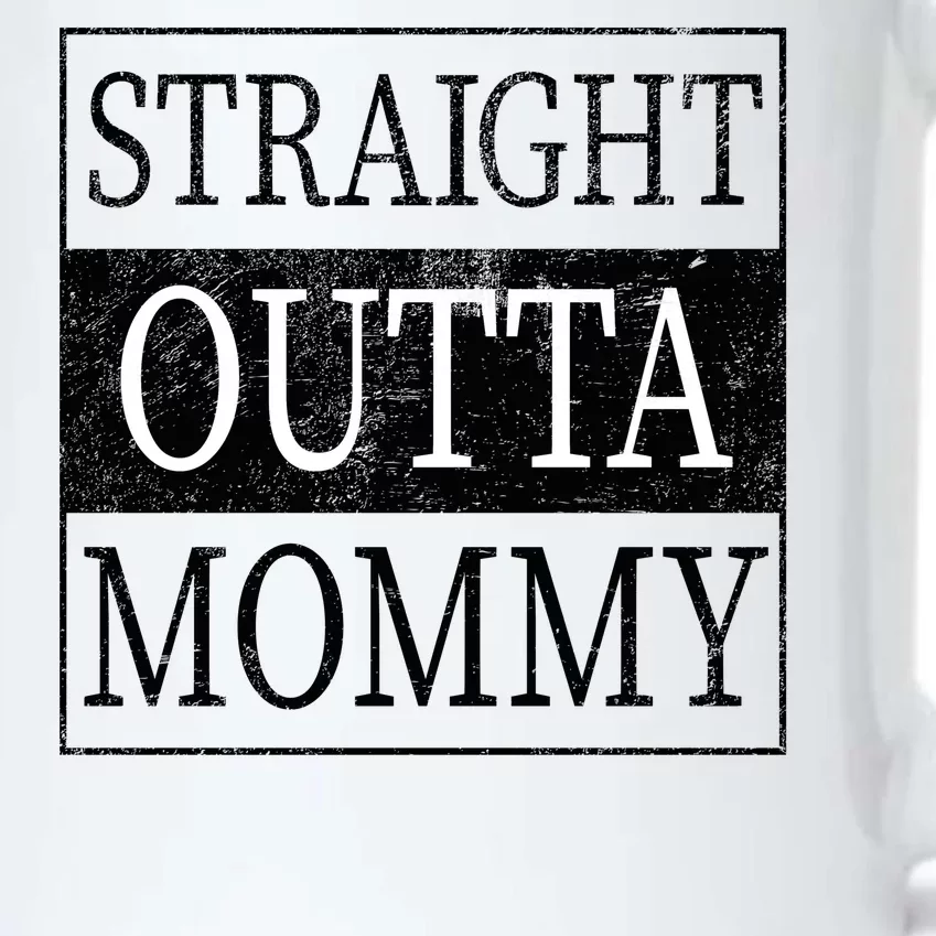 Straight Outta Mommy Black Color Changing Mug