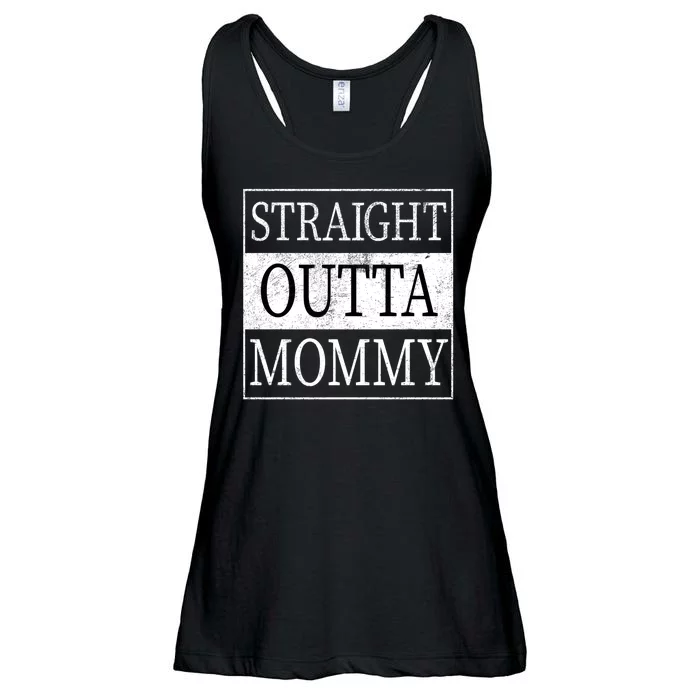 Straight Outta Mommy Ladies Essential Flowy Tank