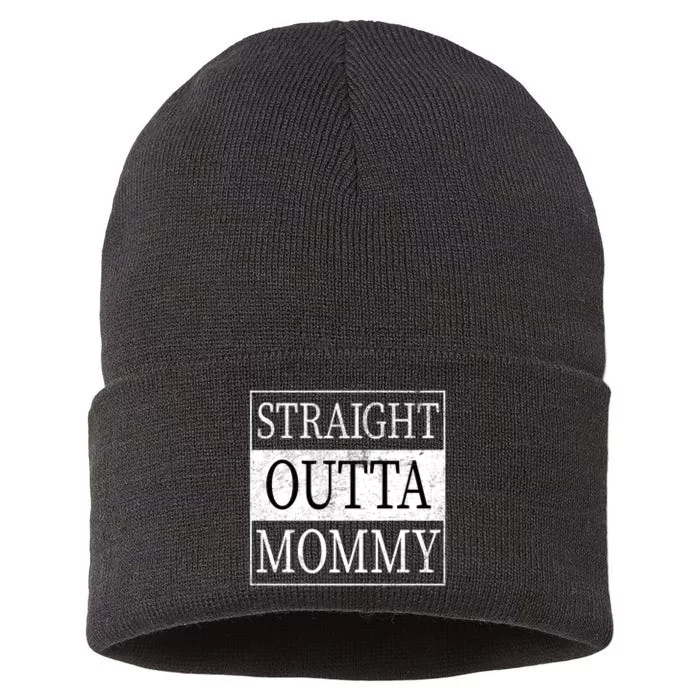 Straight Outta Mommy Sustainable Knit Beanie