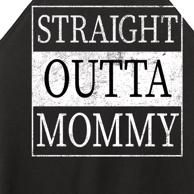 Straight Outta Mommy Women’s Perfect Tri Rocker Tank