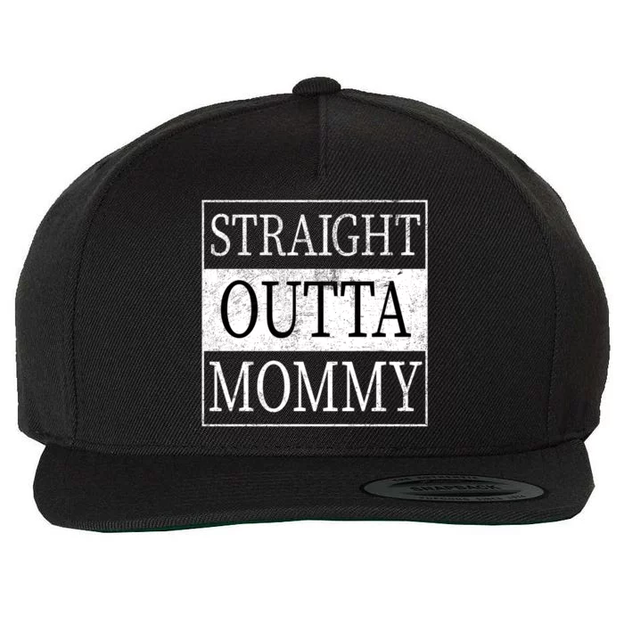 Straight Outta Mommy Wool Snapback Cap