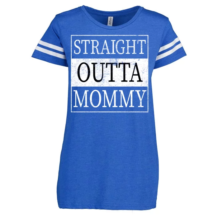 Straight Outta Mommy Enza Ladies Jersey Football T-Shirt