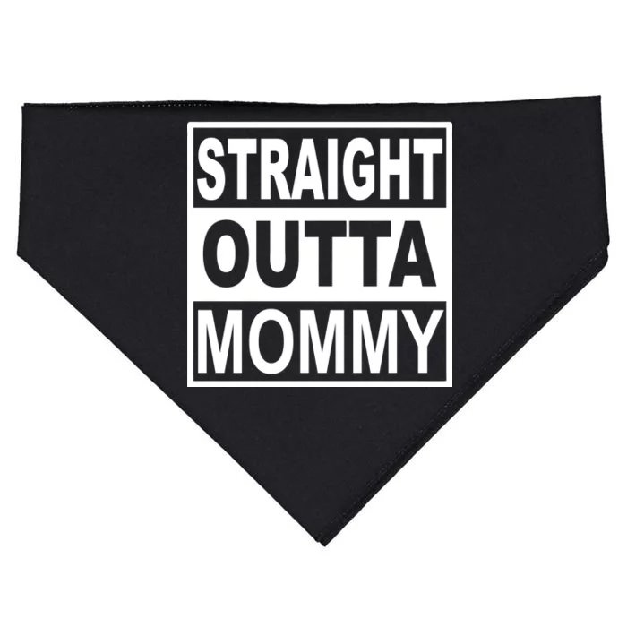 Straight Outta Mommy Funny USA-Made Doggie Bandana