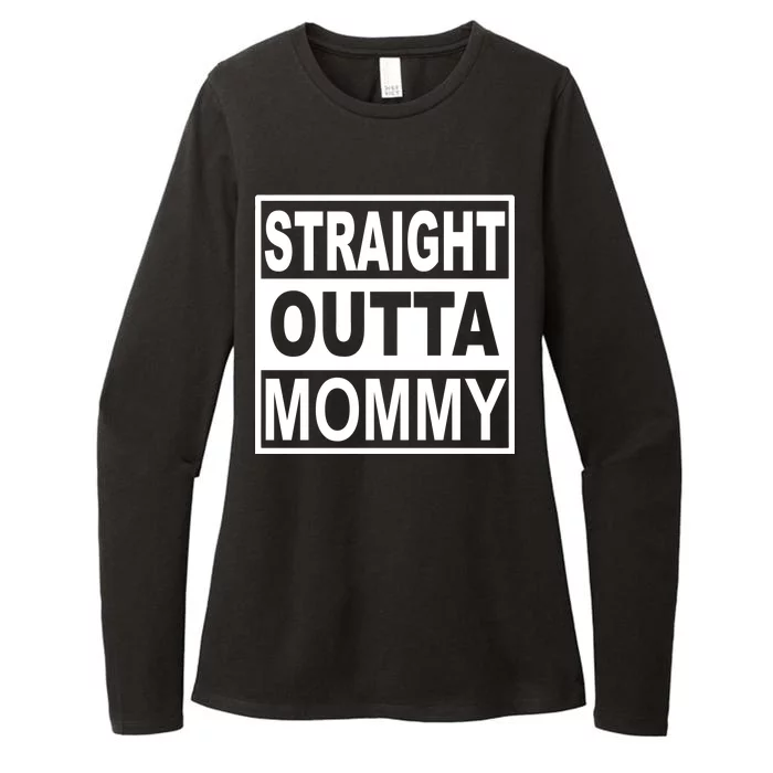 Straight Outta Mommy Funny Womens CVC Long Sleeve Shirt