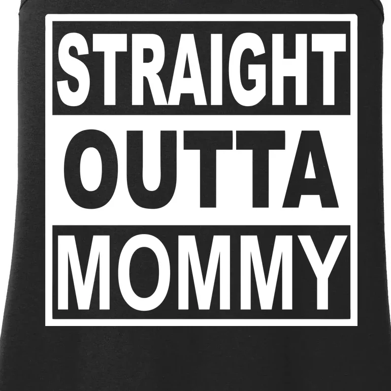 Straight Outta Mommy Funny Ladies Essential Tank