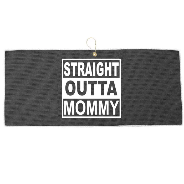 Straight Outta Mommy Funny Large Microfiber Waffle Golf Towel