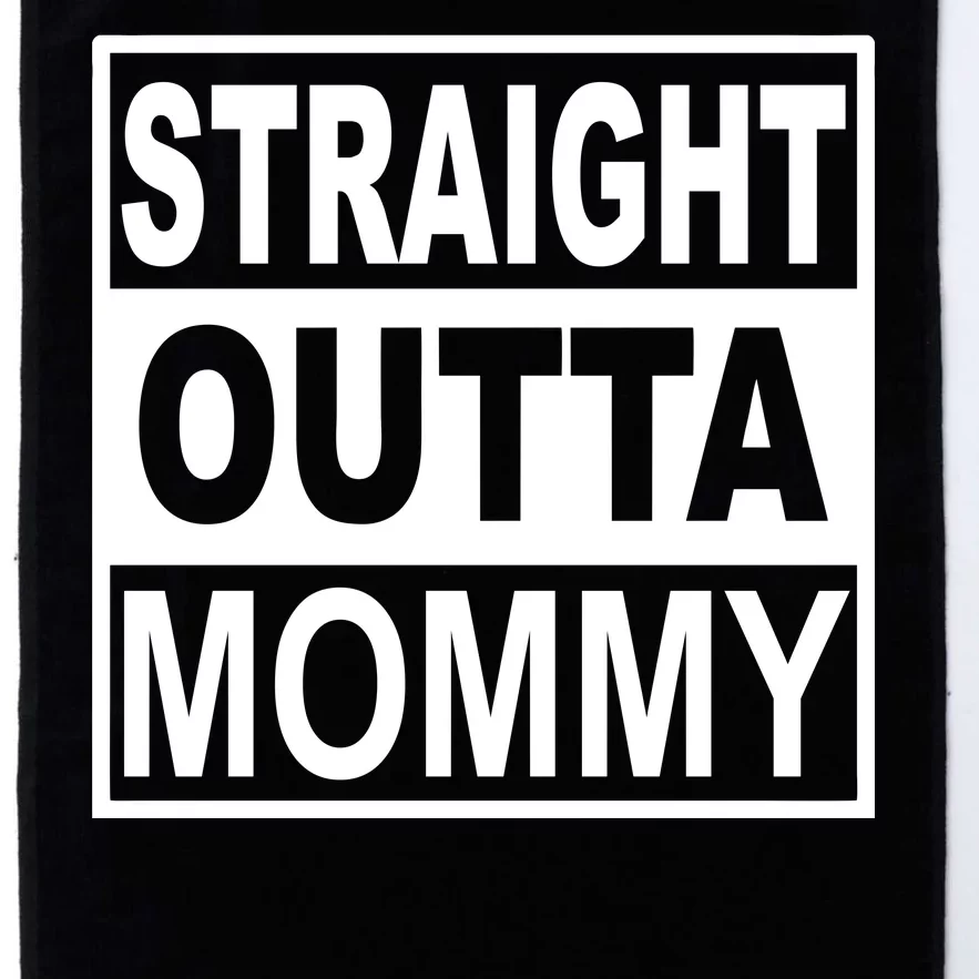 Straight Outta Mommy Funny Platinum Collection Golf Towel