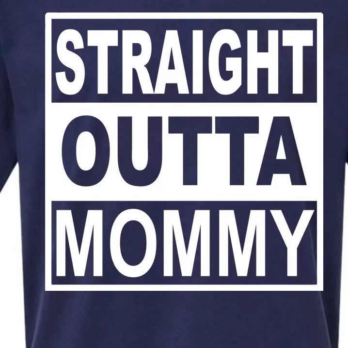 Straight Outta Mommy Funny Sueded Cloud Jersey T-Shirt