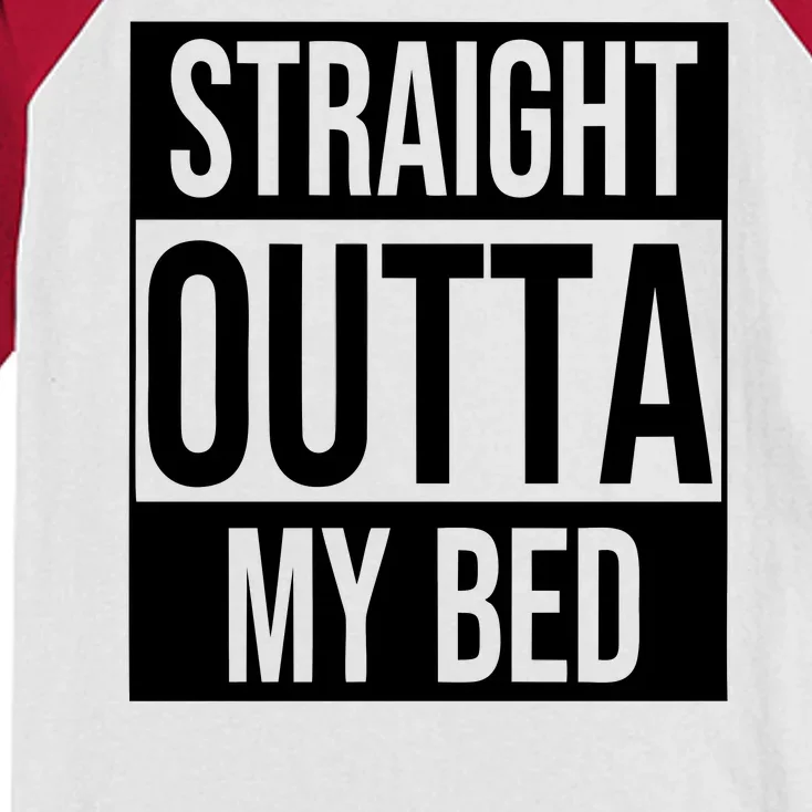 Straight Outta My Bed Kids Colorblock Raglan Jersey