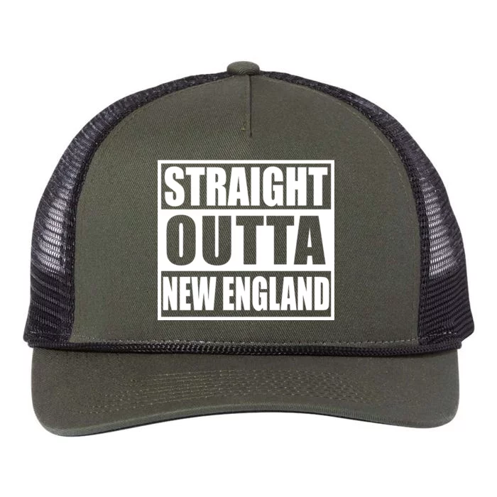 Straight Outta New England Retro Rope Trucker Hat Cap