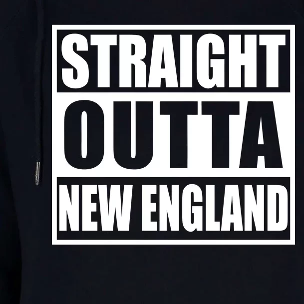 Straight Outta New England Womens Funnel Neck Pullover Hood