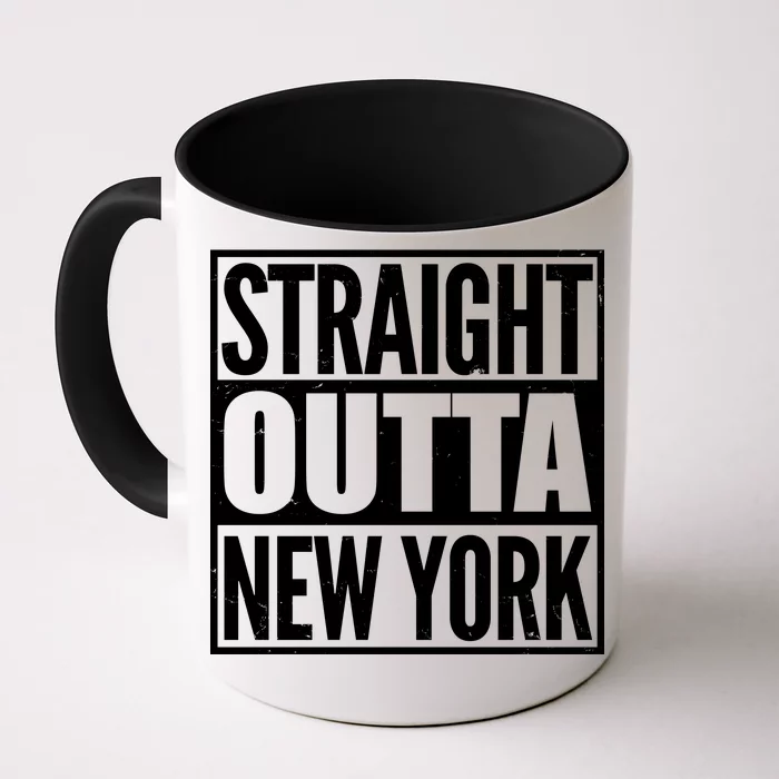 Straight Outta New York Front & Back Coffee Mug