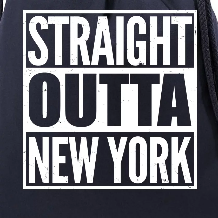 Straight Outta New York Drawstring Bag