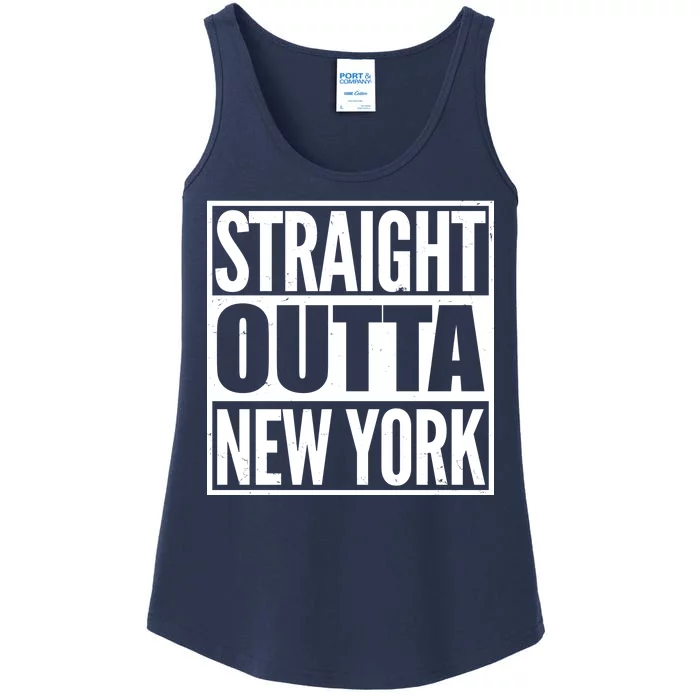 Straight Outta New York Ladies Essential Tank